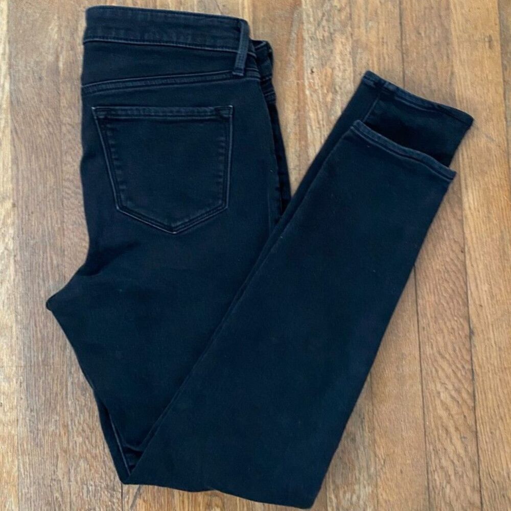 Old Navy Rockstar Black Super Skinny High Rise Jeans Size10